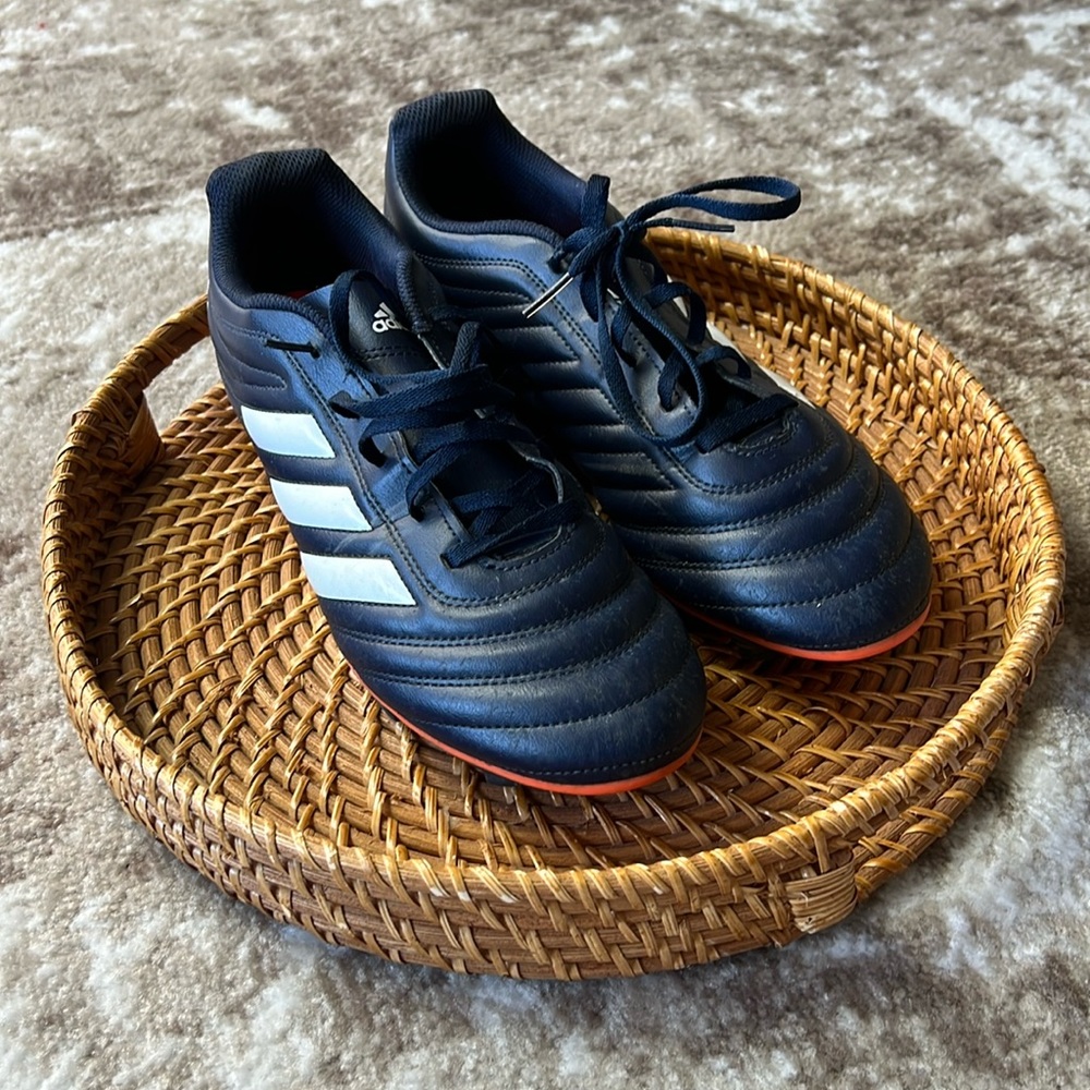 Adidas Copa Navy Blue/White/Orange Soccer Cleats Size Men's Size 10, Gently Used